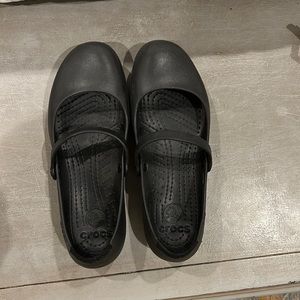 Black Mary Jane Crocs